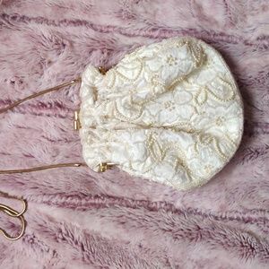 Lace Beaded Purse